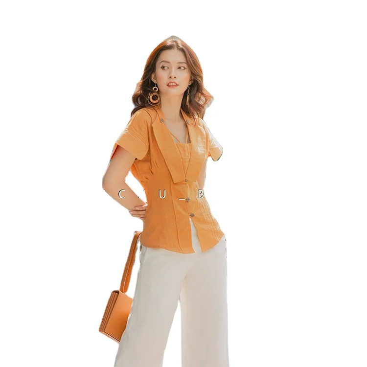 New arrival 2019 Casual Women Tops Blouse and T Shirt Body Fit Short Sleeve Solid Color  Blouses