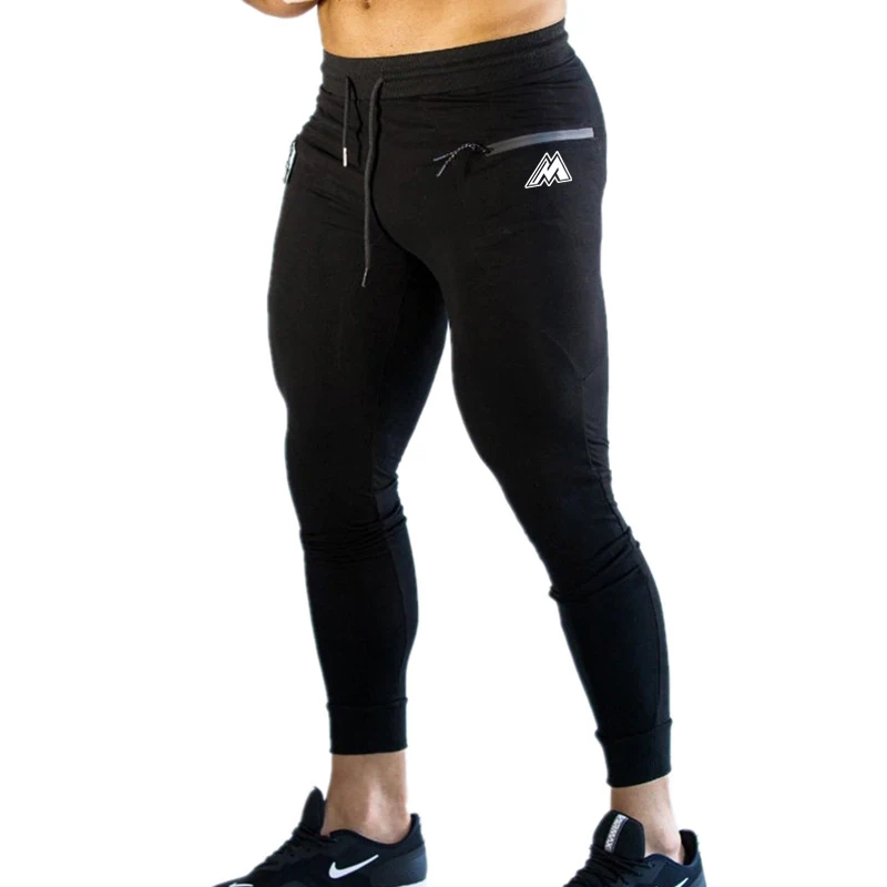 New Design Jogging Pant Slim Fit Gym Track pants Men Running Pant Zipper Sports Training Plus Size M-XXXL Sweatpants