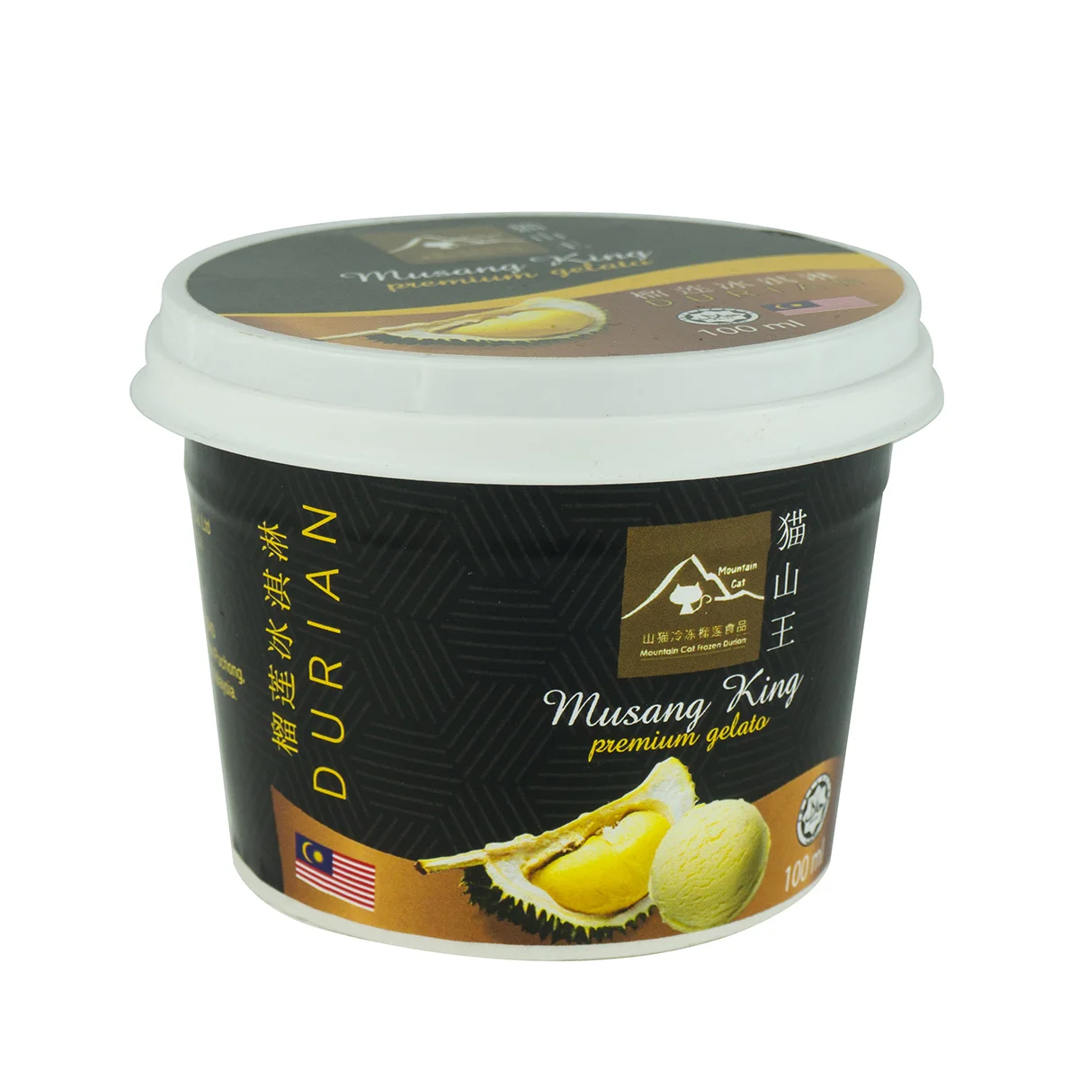
Мороженое, замороженный дуриан, мороженое, чистый фрукт Musang King Durian, D197, 100 мл  (10000000351428)