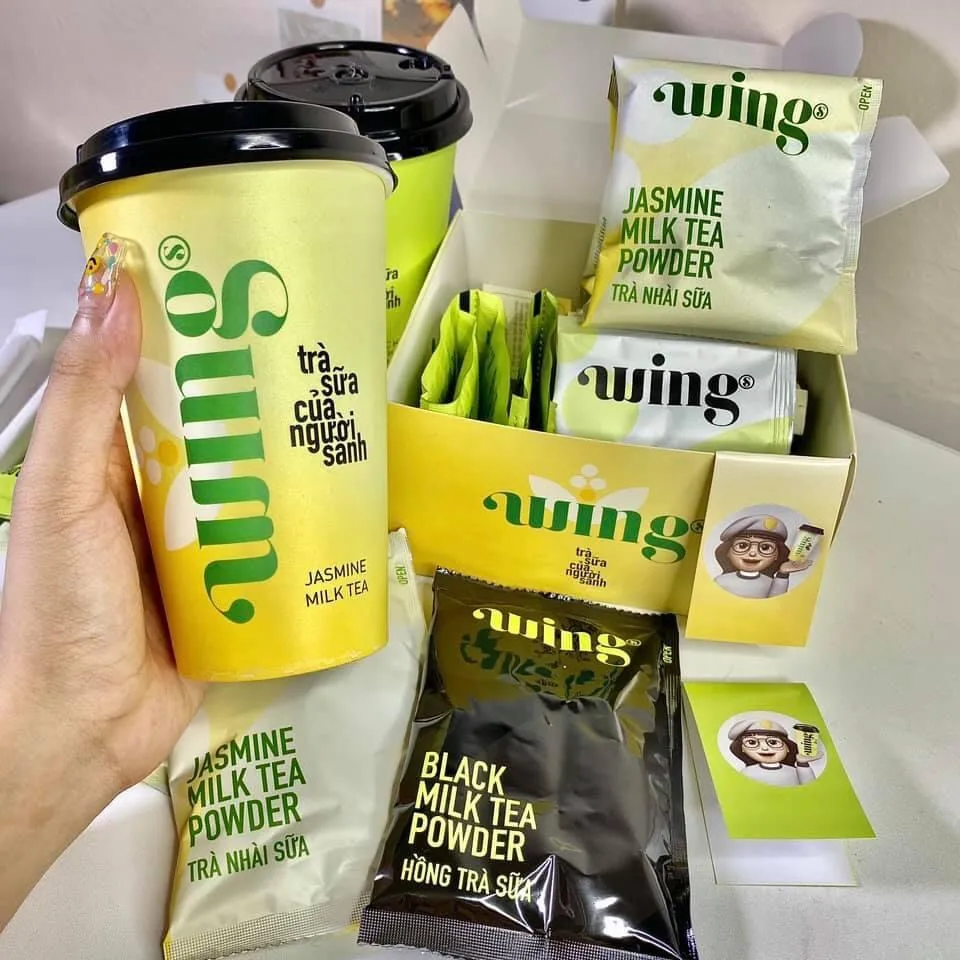 Instant Jasmine  Milktea with White Tapioca 1 To-go Cup Boba Bubble tea