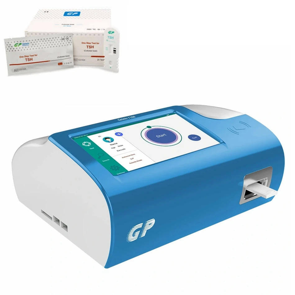 Portable fully automated chemistry Getein 1100 immunofluorescence poct hormone machine Quantitative Analyzer