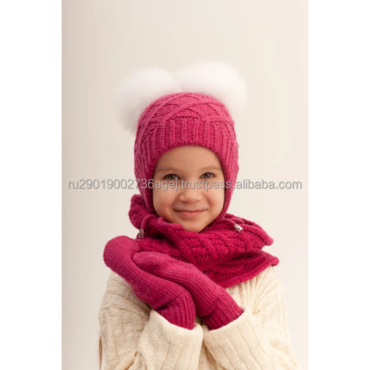 Best quality knitted hats for winter season historical hand crafts of Orenburg from manufacturer down wool hats