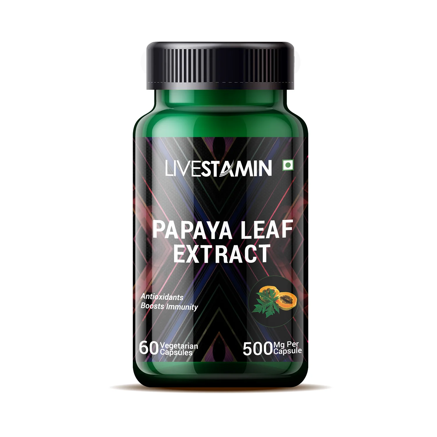 
Papaya Leaf Extract Capsules Carica 500mg With Antioxidant & Antiviral For Immune Booster Supplement Private Label GMP ISO 