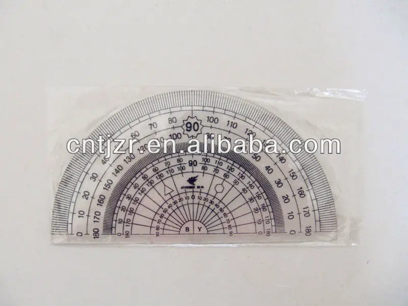 Tianjin production of storage convenience for learning semicircle ruler