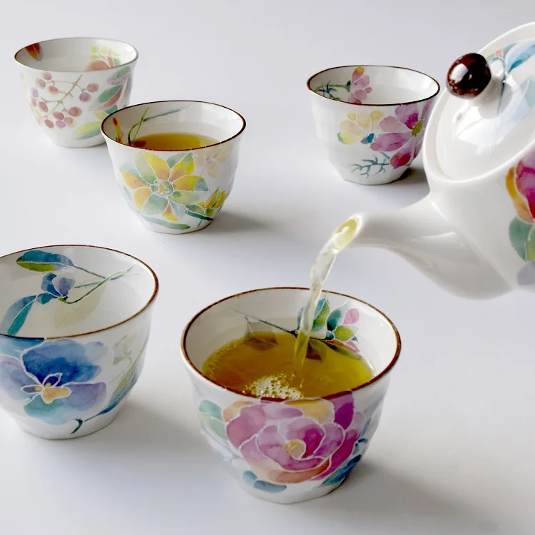 Разумные цены, экологически чистый фарфоровый чайный сервиз, чашки для домашнего использования