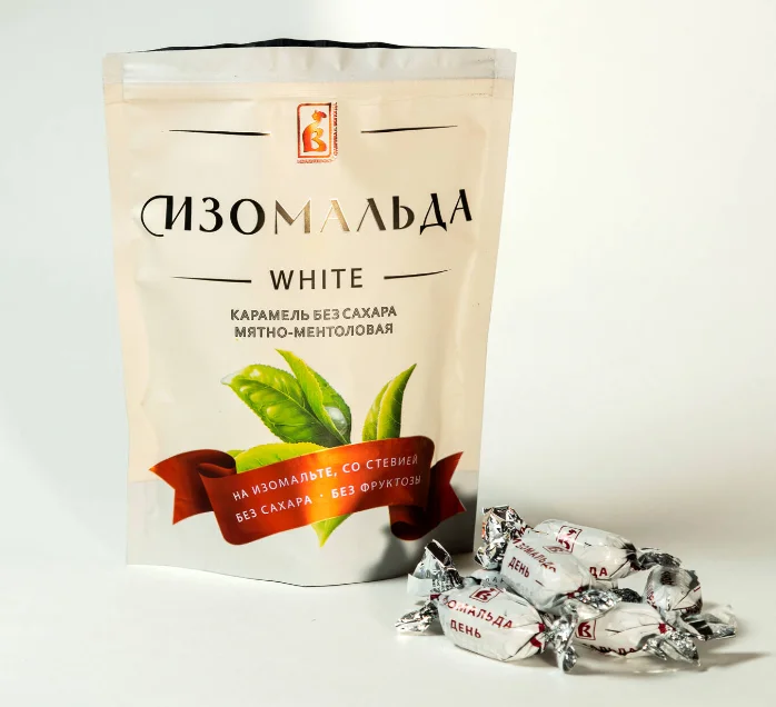
 Сладости без сахара Izomalda, светлая мята для диабетиков, срок годности 18 месяцев  