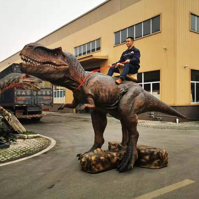  Прогулочный большой аниматронный динозавр T-Rex