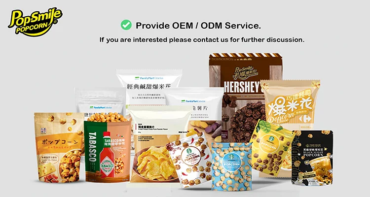 Mixed Flavor Popcorn Snack Caramel and Chocolate Flavor 180g Grain Snack