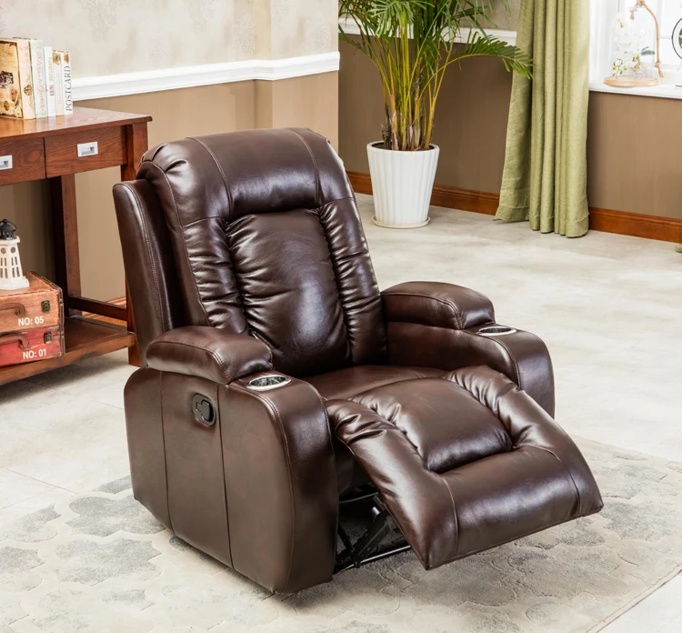 Selected 8-point Vibration Massage Recliner, Manually Adjusted Single Recliner