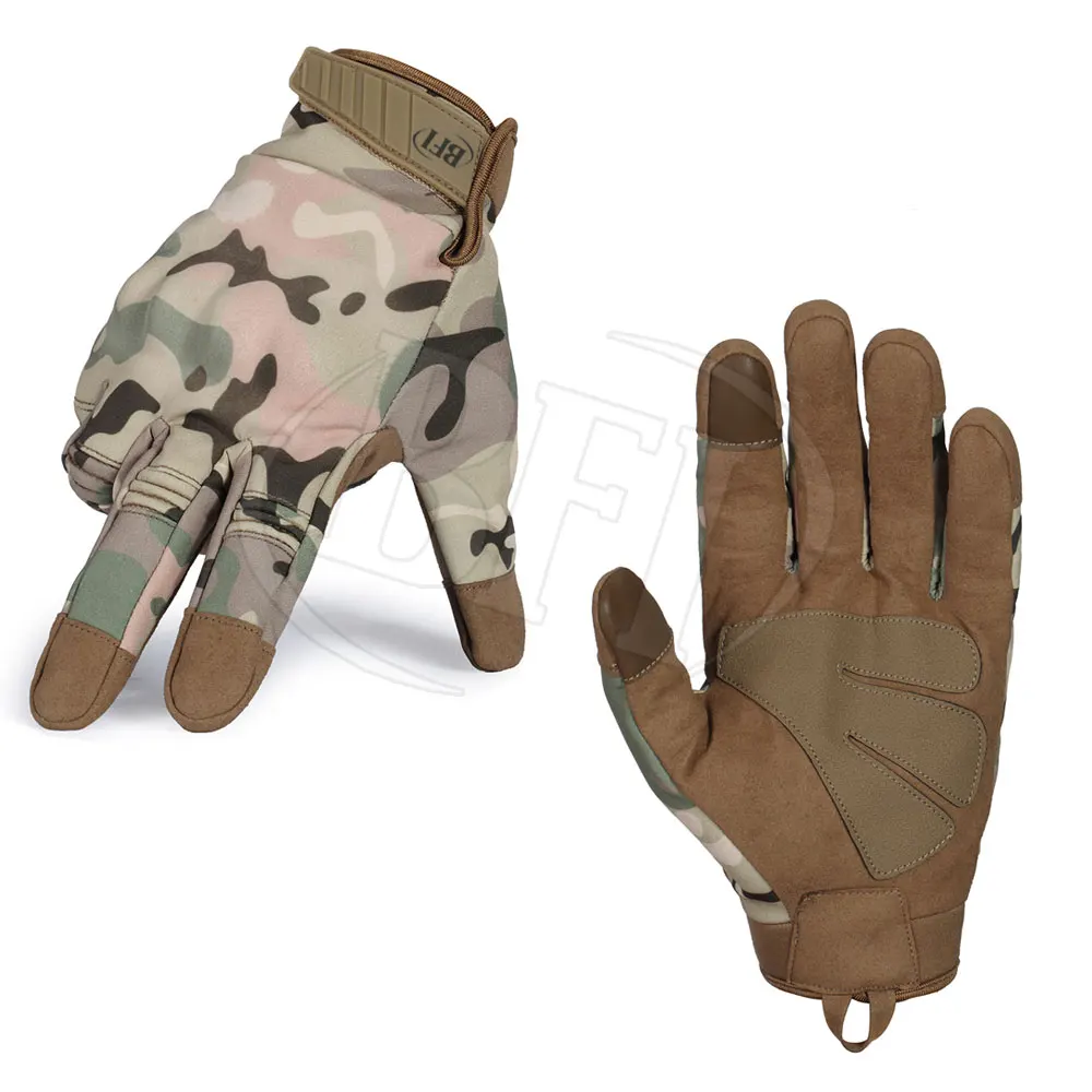 100% Guarantee Leather Made Men Tactical Gloves Made In Pakistan