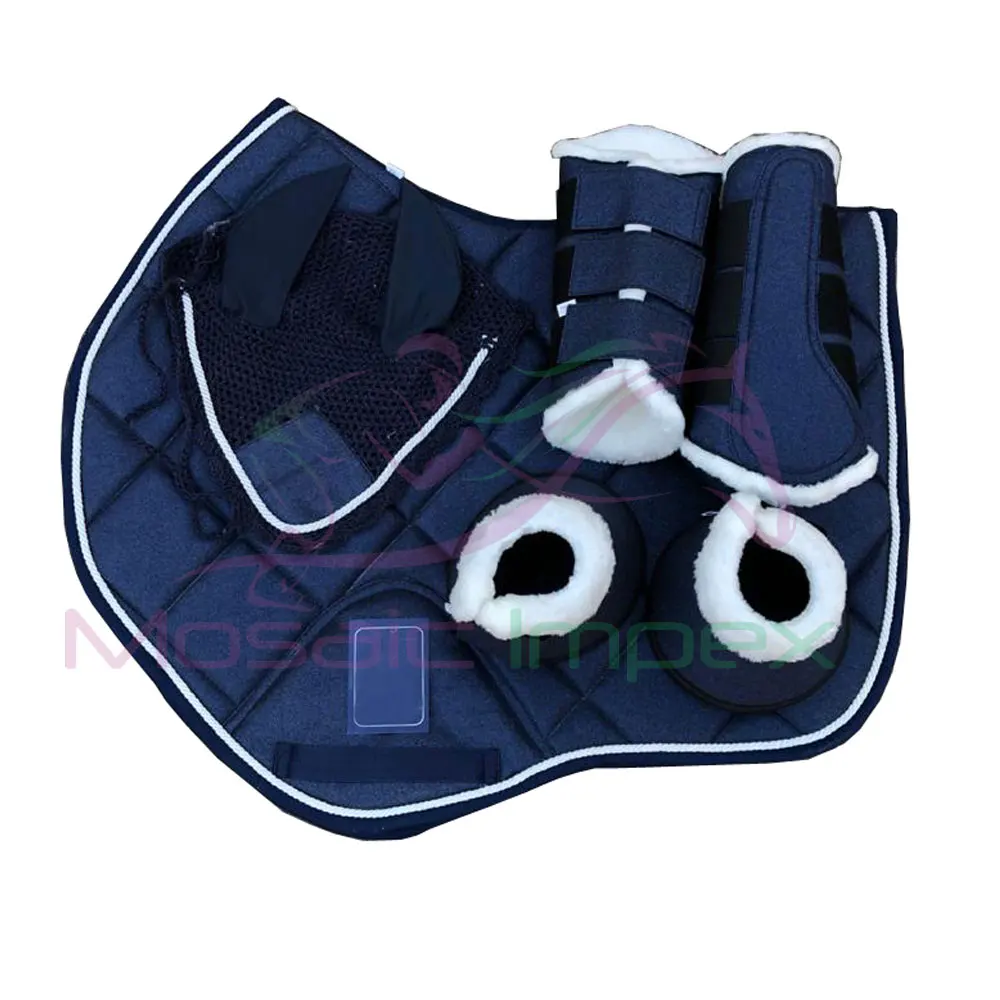 Многофункциональная подкладка под седло из хлопка, оптовая продажа под заказ, наборы подседельных подкладок для верховой езды