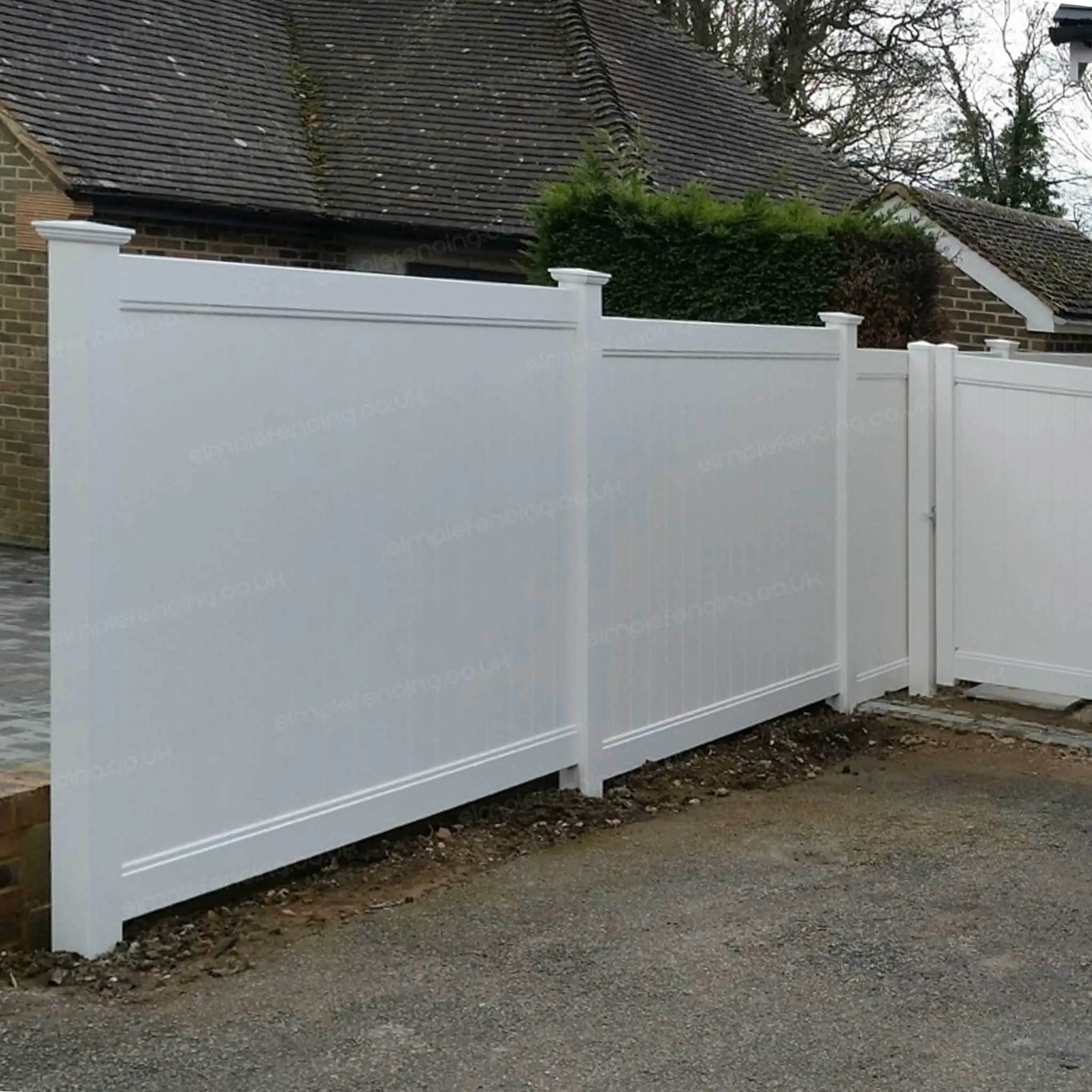High Strength Cheap White Plastic PVC Vinyl Privacy Fence