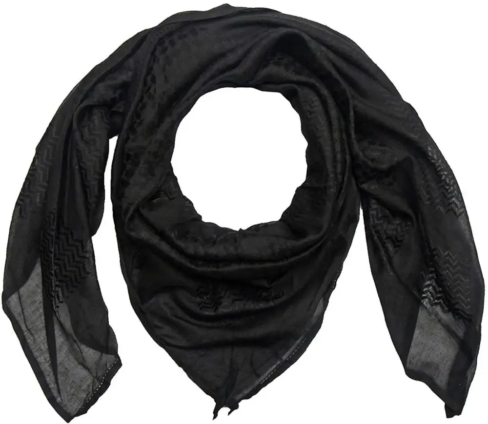 
2021 New Style 100% Cotton Military Shemagh Arab Thickened Scarf Wrap for Men 