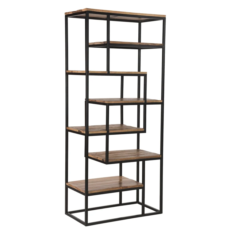 
Highest Quality Strong Wooden Material 8 Section Wooden Bookshelf for Library 
