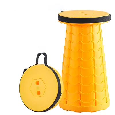 COMNENIR Folding outdoor travel fishing height adjustable retractable portable seat with bag fishing stools