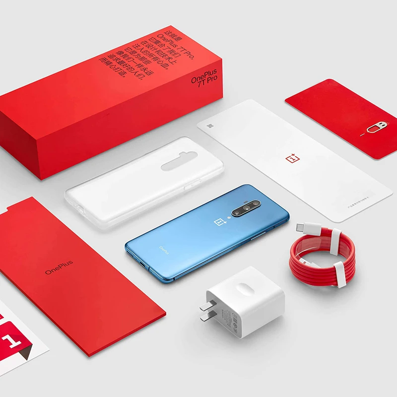 Смартфон OnePlus 7T Pro с глобальной прошивкой, 8 ГБ, 256 ГБ, SN 855 Plus, 6,67 дюйма, жидкий AMOLED экран 90 Гц, камера 48 МП, 4085 мА, UFS 3,0