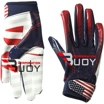 
Sublimated Printed Design American Football Receiver Gloves/ Joker Football Gloves in Factory Price 