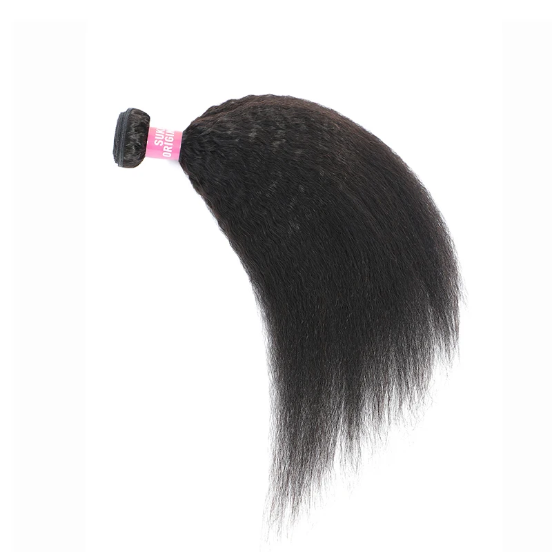 
100% Необработанные необработанные девственные бразильские курчавые прямые пучки Remy, человеческие волосы Yaki, пряди волос с застежкой 