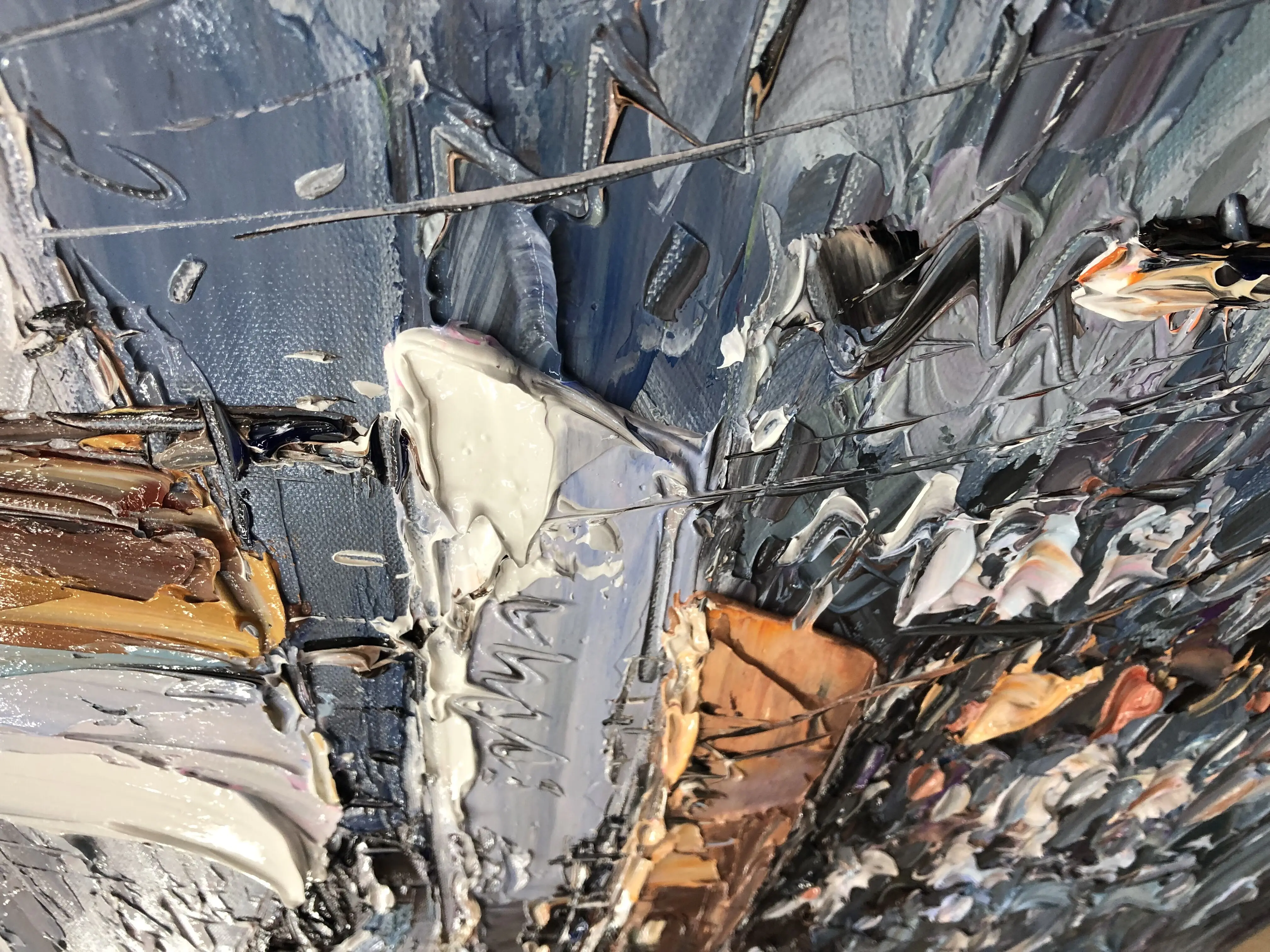 Современная роскошная картина маслом Расписанная вручную в скандинавском стиле морской корабль украшение вход 20*20 дюймов