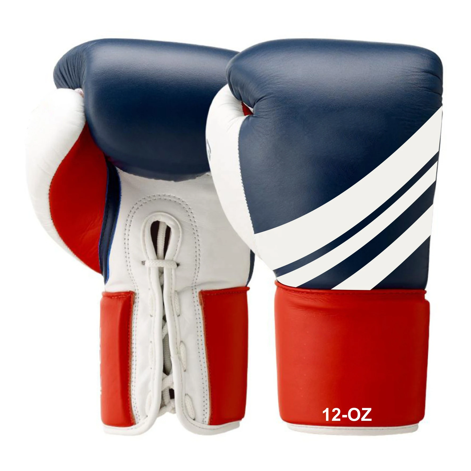 Boxing Gloves Custom Logo Printing Professional Real Leather Lace Up Boxing Gloves for Adults boxing gloves custom logo