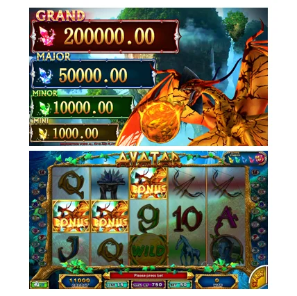 Avatar Dual screen Link slot game board Casino slot machine coin game board