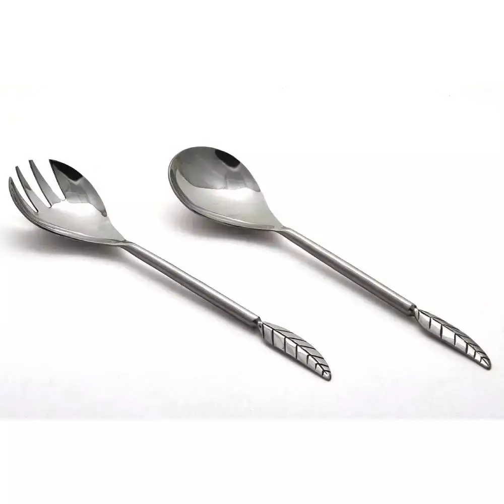 Wholesale Price Stainless Steel Salad Server Set Home Hotel Restaurant Events Tableware Use Kitchen Accessories At Best Price