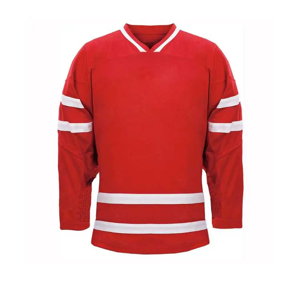 Full Sleeve Polyester Sublimated Ice Hockey Jersey Yellow Color Comfortable Polyester made Jersey