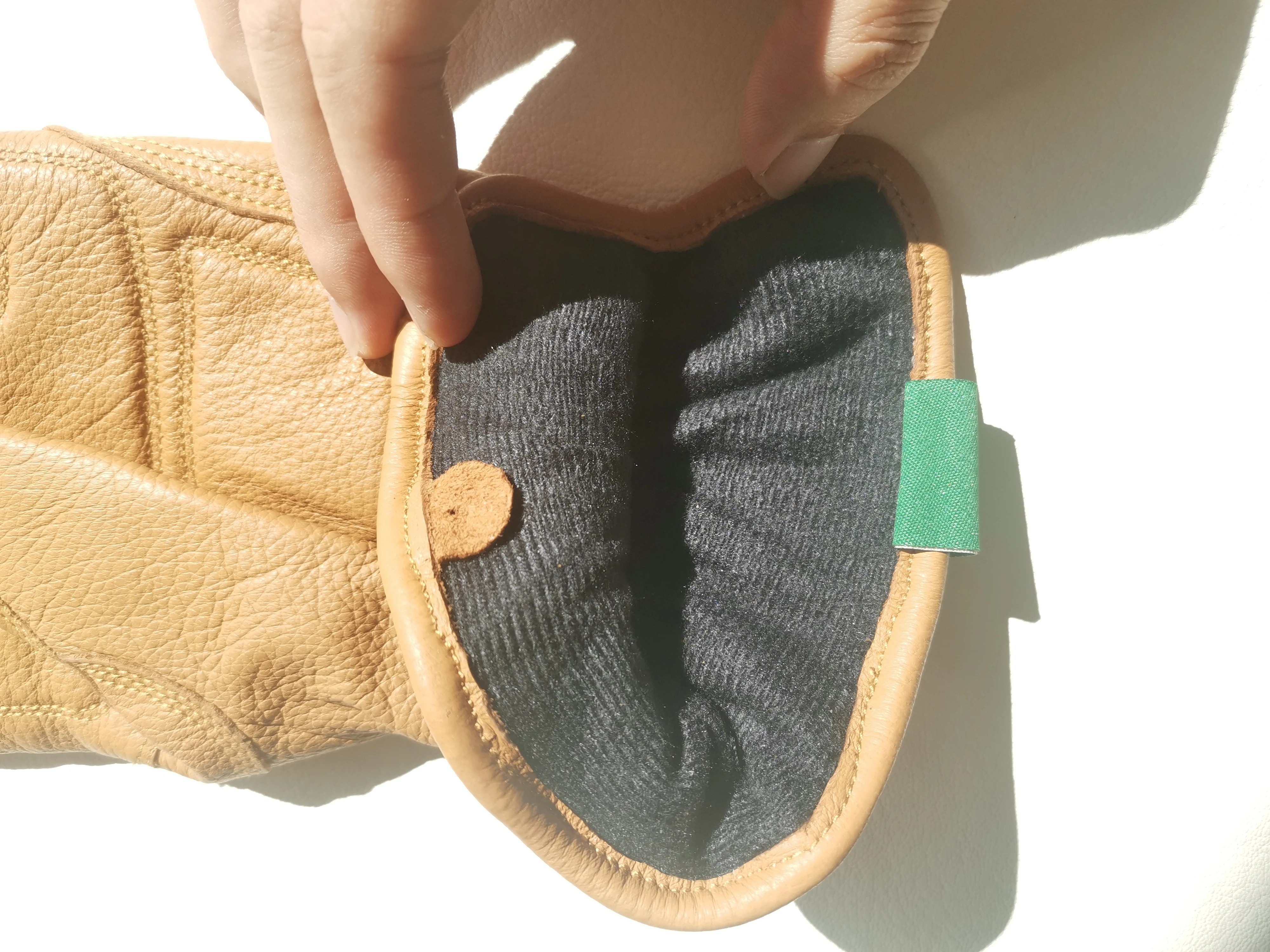 Мужские защитные кожаные перчатки из оленьей кожи с хлопковой подкладкой для вождения