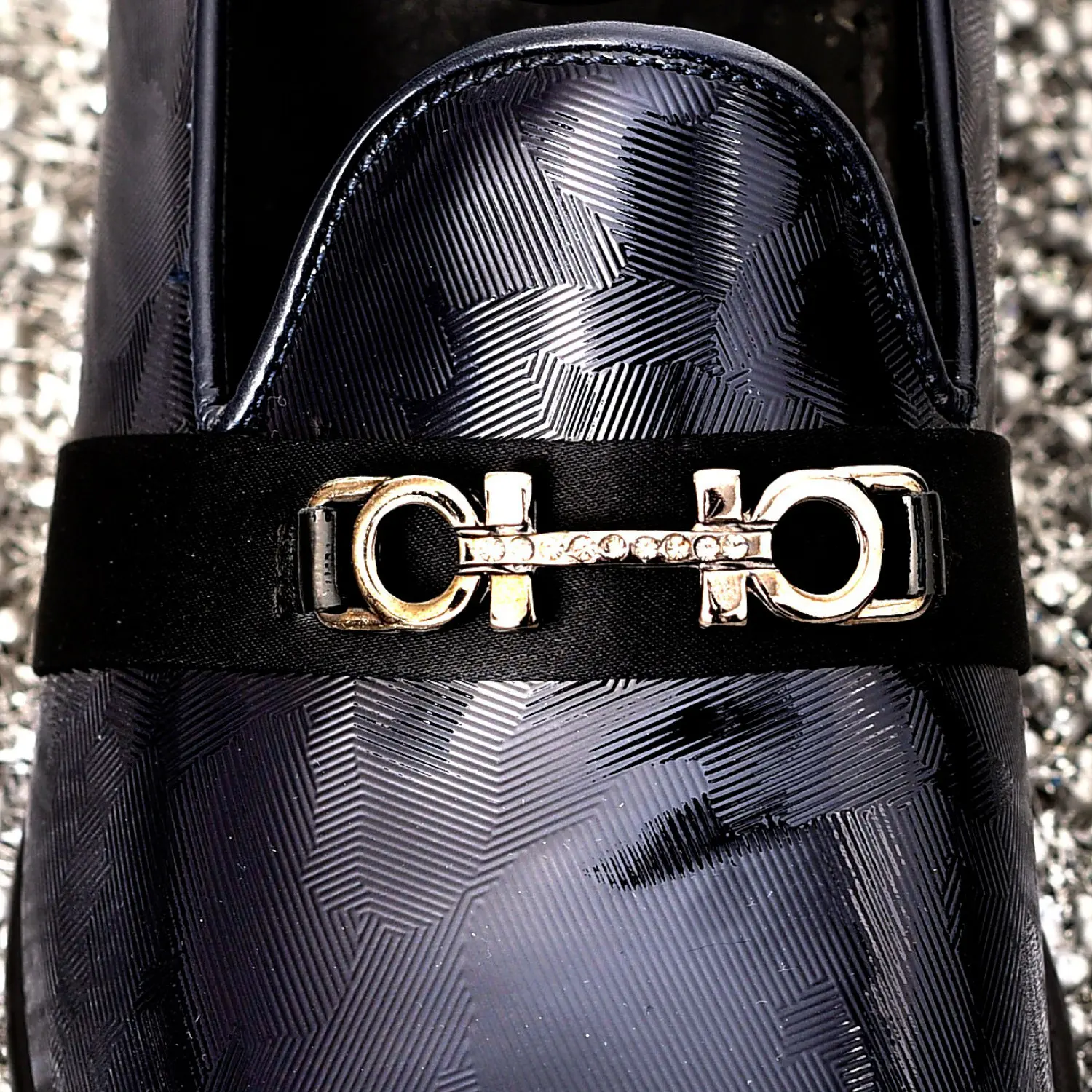 High Quality Made in Italy - Moccasins for Men - Elegant Shoes Dress with Clamp and Satin Strip Shoes for Wedding