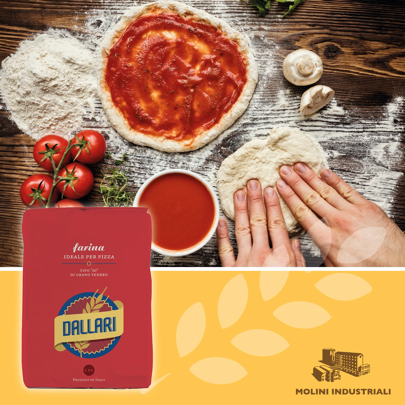 Высококачественная итальянская Профессиональная мягкая пшеничная мука для пиццы типа «00» для пищевых продуктов 5 кг