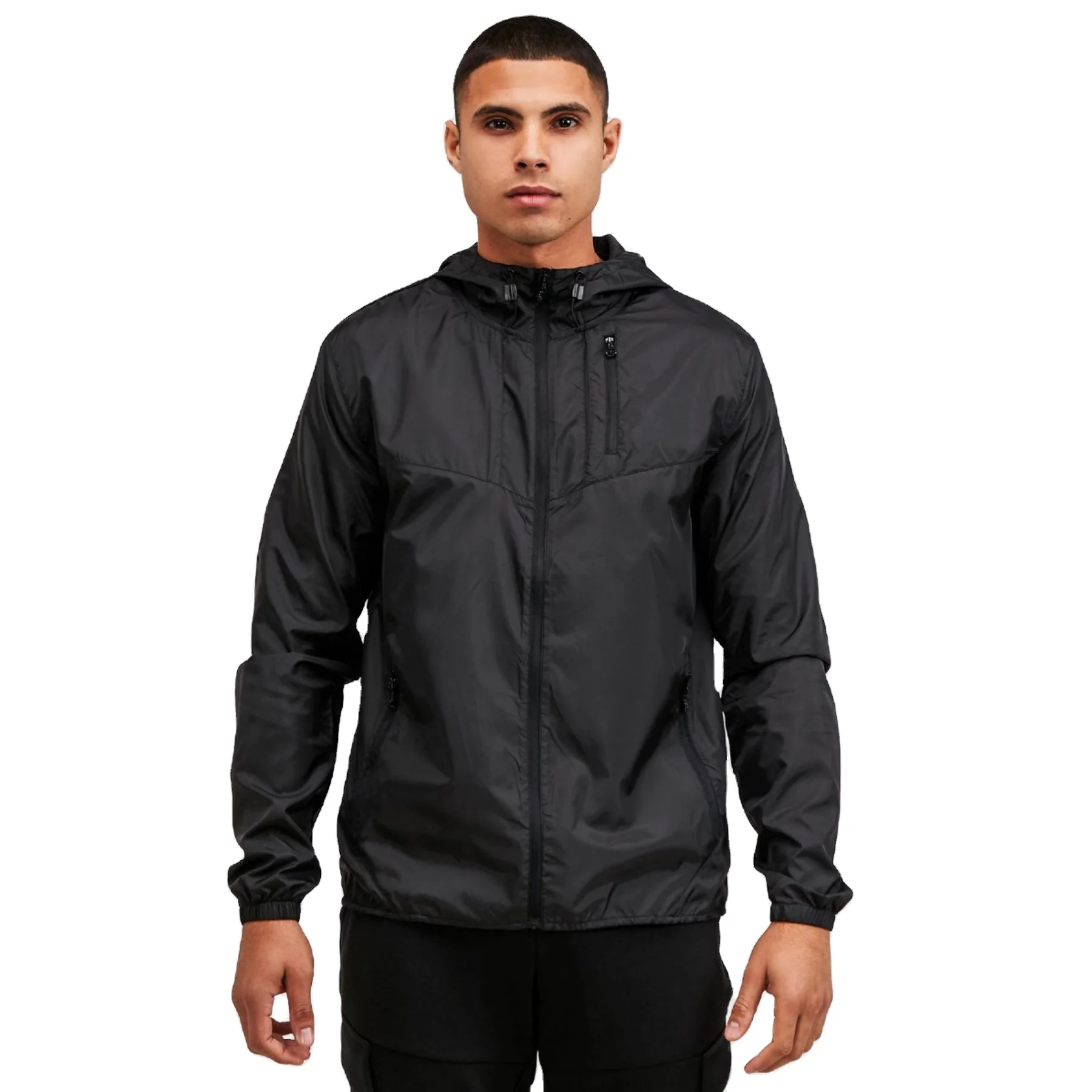 Factory Supply Polyester Nylon Waterproof Custom Mens Jacket Windbreaker