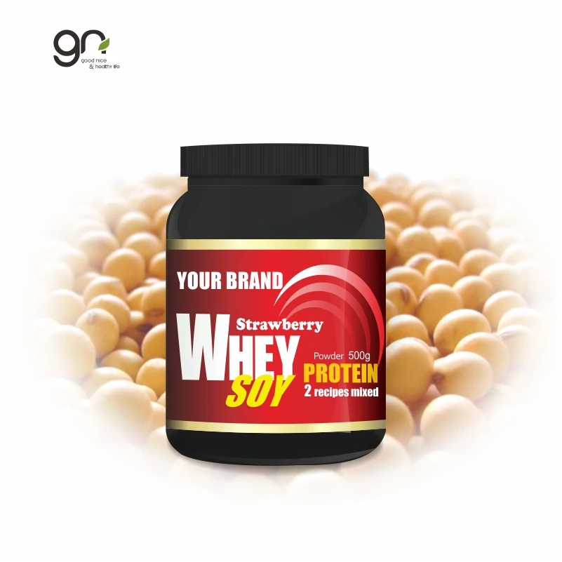 
500g Strawberry Whey Protein powder with soy protein could make you strengthen muscles and lose weight accept OEM - ODM 