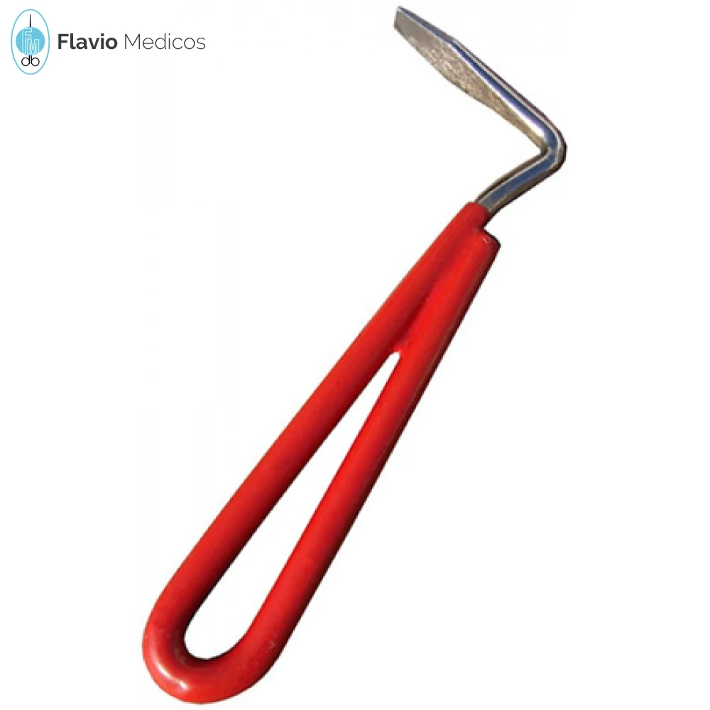 Equine Cattle Goat Right handed Horse Care Farrier Tool Hoof Knife Cattle Wood Handle Grooming Loop Veterinary Instruments