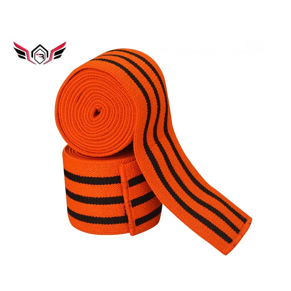 Custom Made Weightlifting Knee Wraps For Compression Weight Lifting Knee Protection Wraps 2024