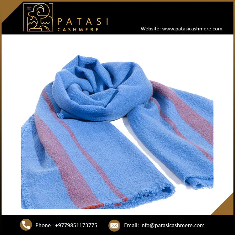 Best Selling Scarves With Stripes Design Unisex Oversize Cashmere Wrap Scarf For Sale
