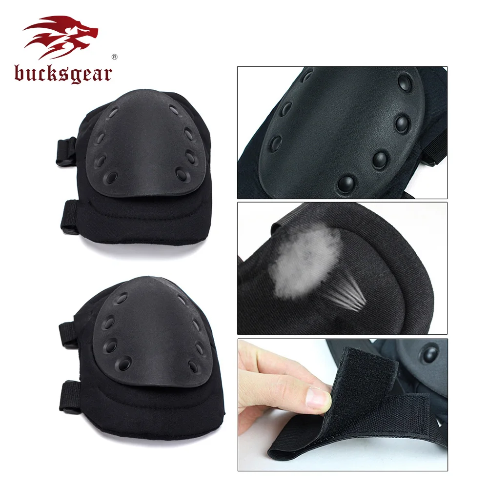 
Bucksgear Factory Wholesale Heavy Duty Protective Army Combat Military Tactical Knee Pad 