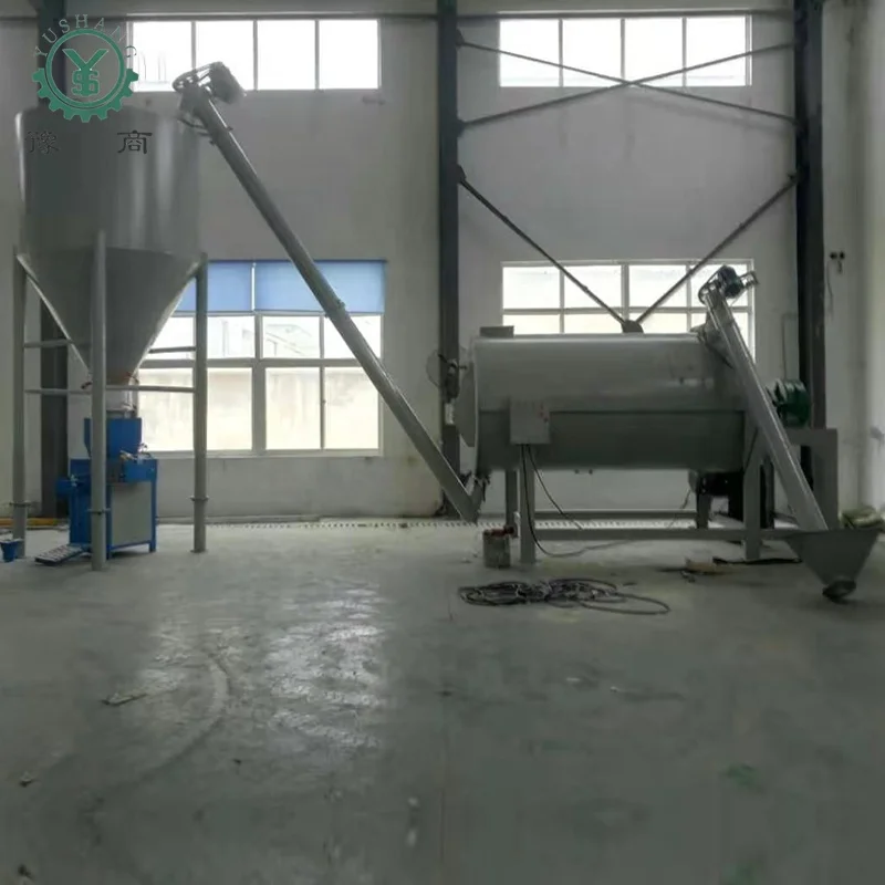 Simple Dry Mix Mortar Production Line 10-12 T/h Ceramic Tile Adhesive Dry Mortar Mixer Machines For Sale