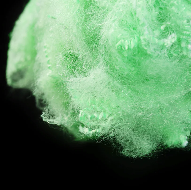 Color recycled polyester staple fiber