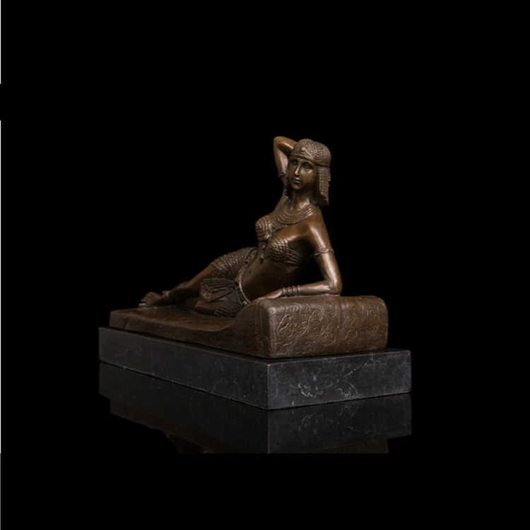 Hot selling Modern art woman Decoration Metal European bronze statue life size sculpture
