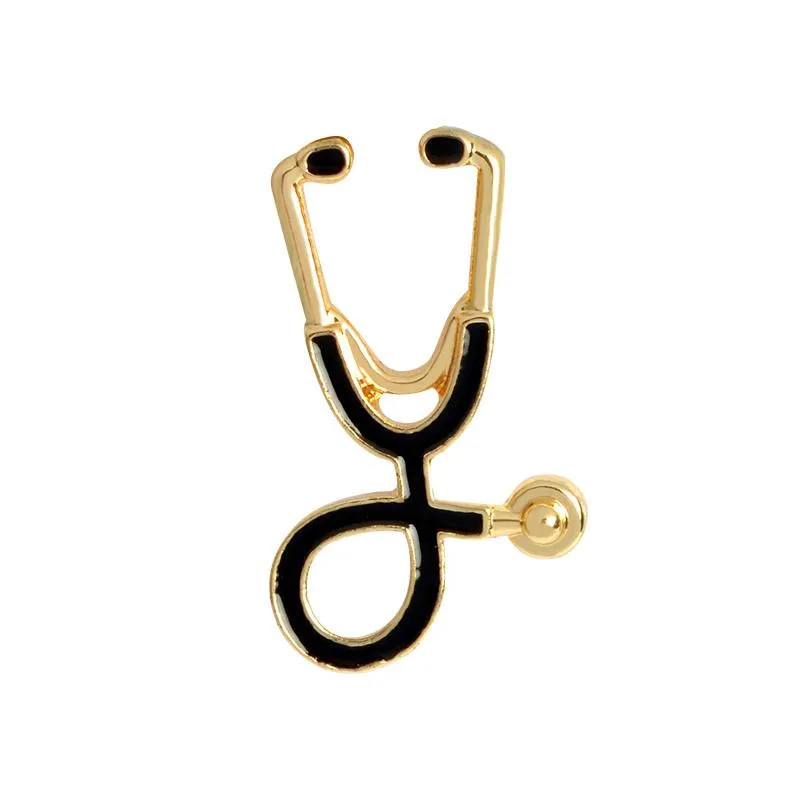 hospital custom made doctor myster medical stethoscope enamel pin