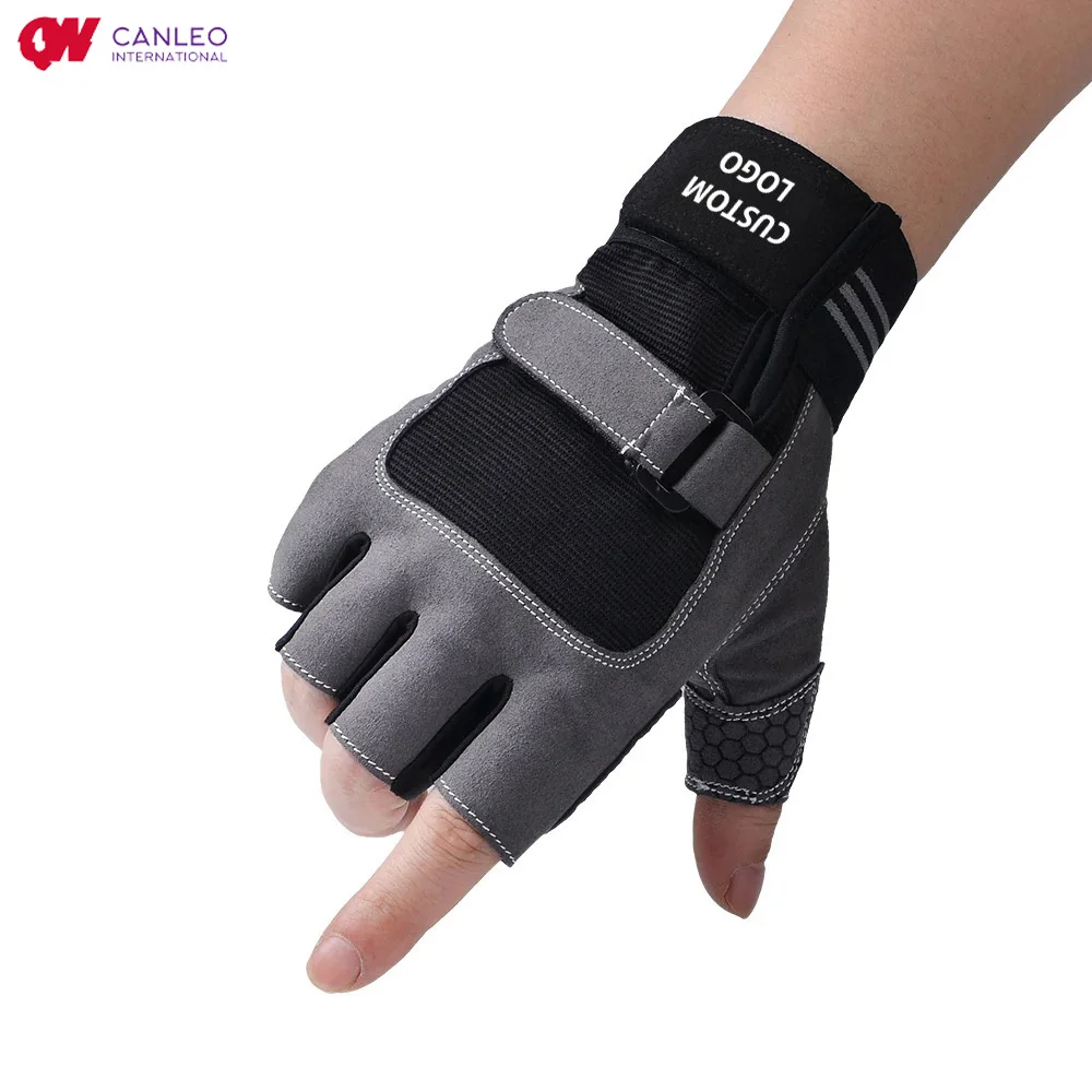 Workout Gloves Men Women Lightweight Breathable Gym Gloves Exercise for Fitness Training Weight Lifting Gloves Custom by Canleo