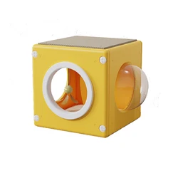 Outdoor spliceable plastic summer funny small waterproof kennel cat bed house pet bed with cat toys
