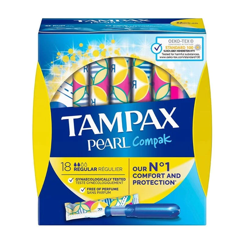  Пластиковые неароматизированные тампоны Tampax Pearl с супервпитывающей