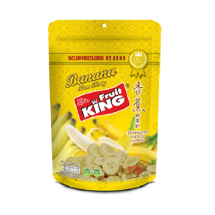 Crispy Flesh Suitable For Diet Low Carbohydrate No Sugar Organic Freeze Dried Banana 50g Per Pack From Thailand