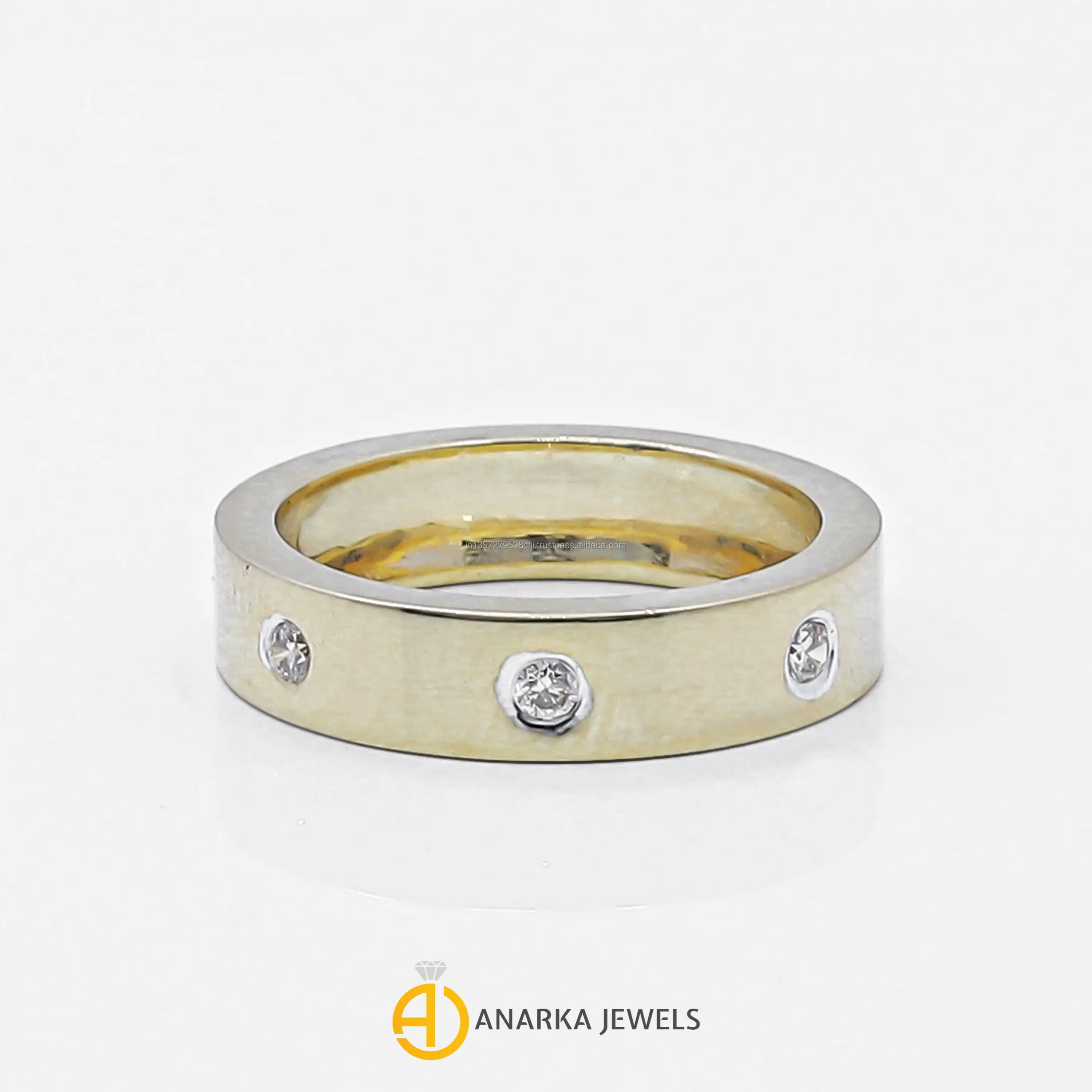 
14K Yellow Gold Engagement Ring Diamond Band MMR-320 