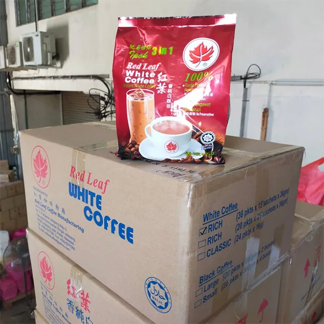 Растворимый и насыщенный Белый кофе 3 в 1 Ипох высококачественный растворимый премиум-класса из малайзии