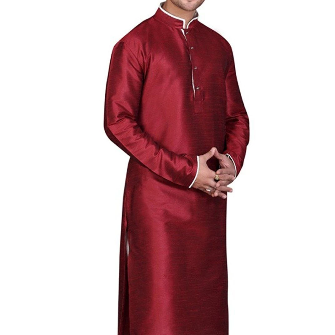 Пижама Kurta, дизайнерский этнический традиционный наряд для свадьбы, Шелковый принт, индивидуальный дизайн, топ Kurta для мужчин, одежда для вечеринок для мальчиков