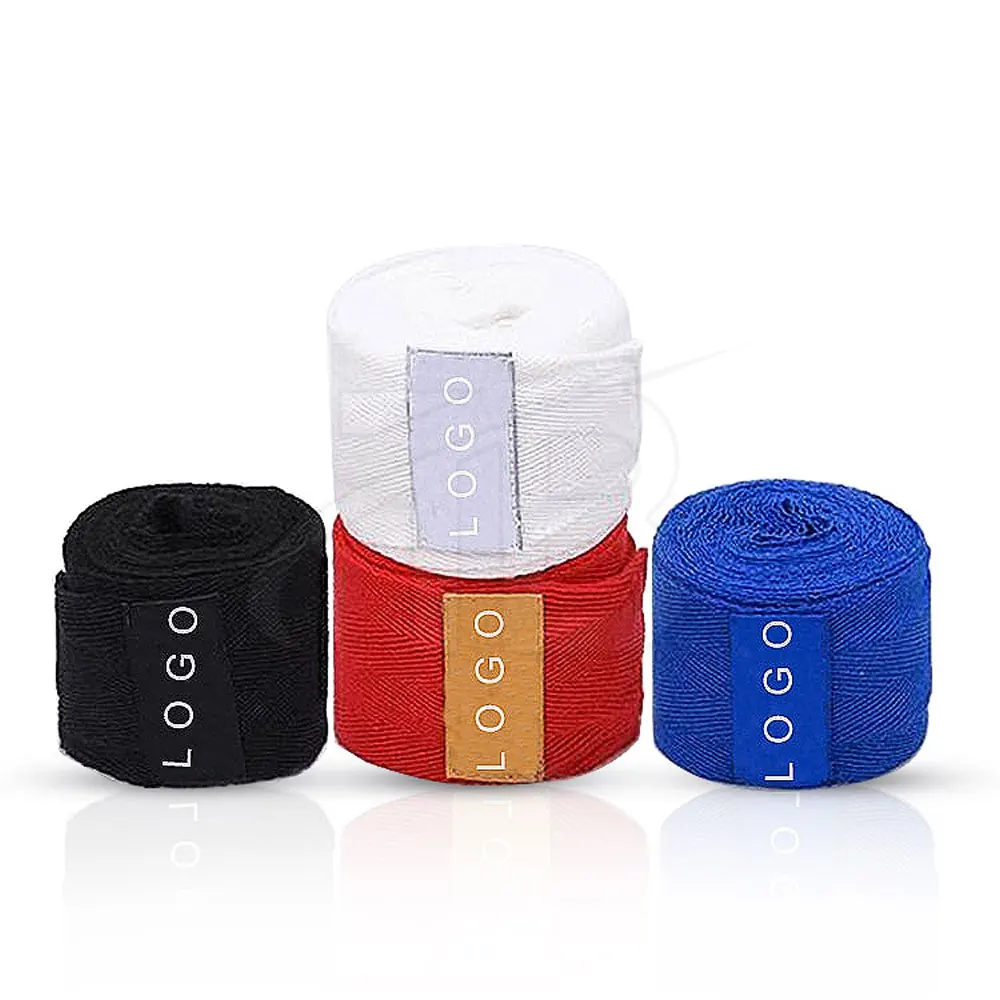Customized Printing Elasticated Cotton Quick Boxing Hand Wraps Wholesale Hand Wraps Wrist Wraps Bandage