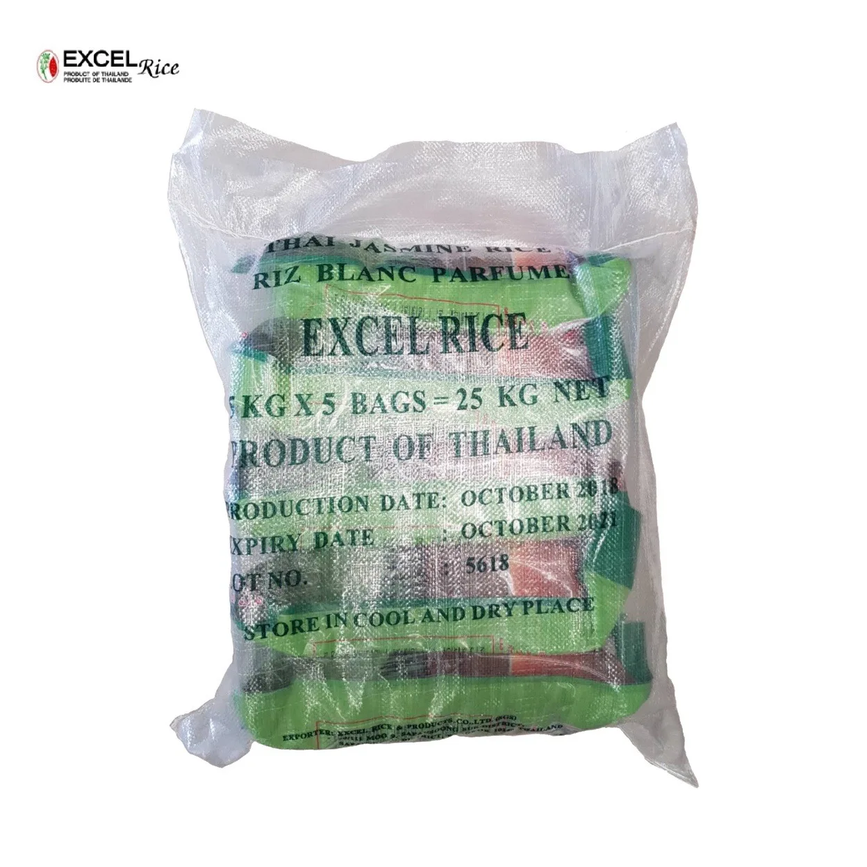 HACCP Certified Thai Hom Mali Rice 100% Long Grain Organic Jasmine Rice Export from Thailand