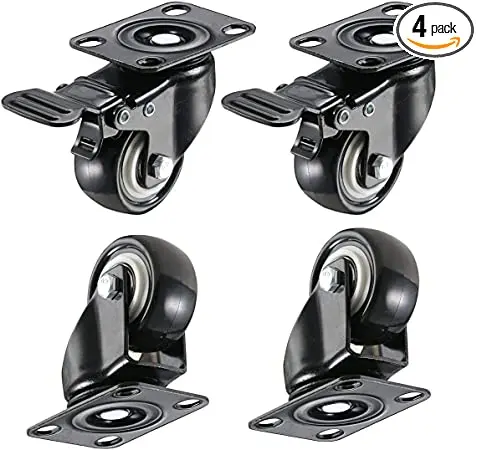 Wholesale Chinese manufacture top plate threaded stem light duty caster wheels swivel brake castor